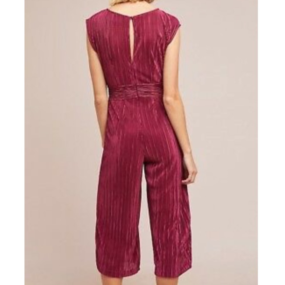 Anthropologie Sonata Jumpsuit by Maeve Wine 8 - Picture 2 of 8